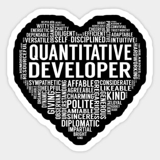 Quantitative Developer Heart Sticker